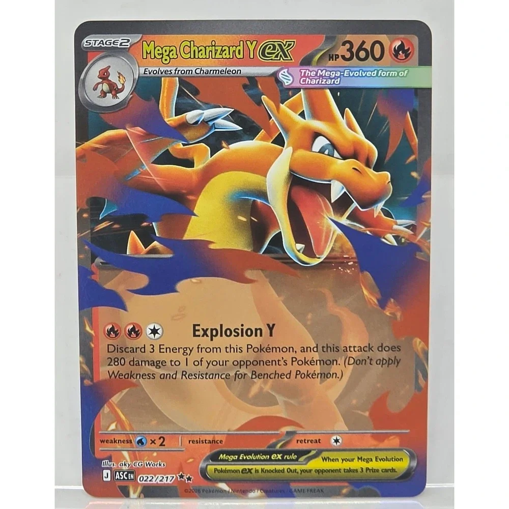 Pokemon Ascending Heroes Mega Charizard ex 022/217 Card